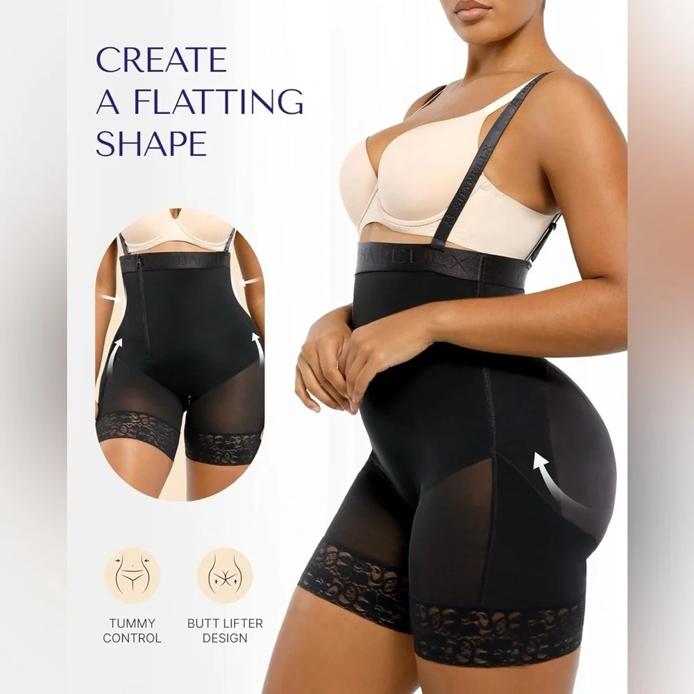 Elegant Black Bodysuit fajas Colombianas Moldeadoras body shaper 5XL - Picture 2 of 10